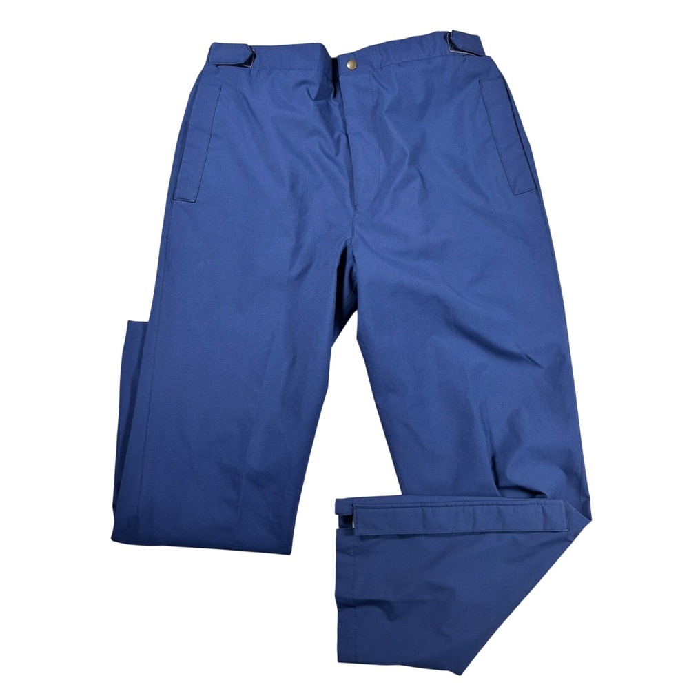 Tourney Gore-Tex Rain Golf Pants Mens Large Blue Waterproof Outdoor Trousers